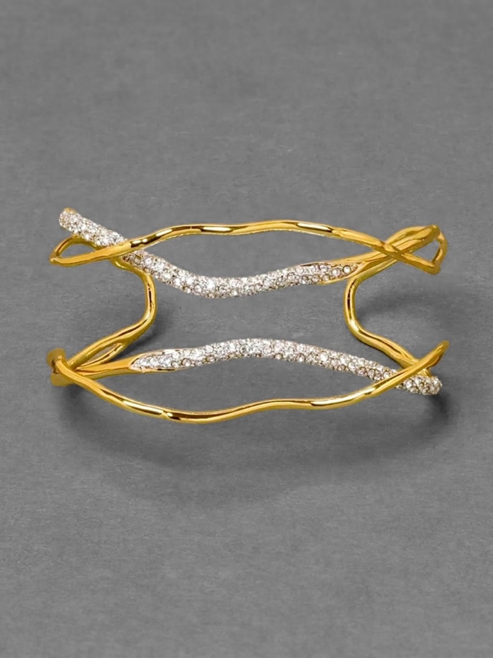 Alexis Bittar Solanales Gold Crystal Intertwined
Cuff Bracelet - Picture 3 of 9